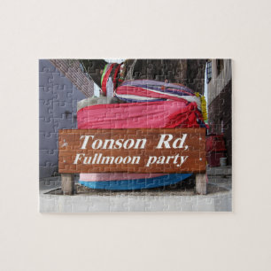 Tonson Rd. Fullmoon Party, Koh Phangan, Thailand Jigsaw Puzzle