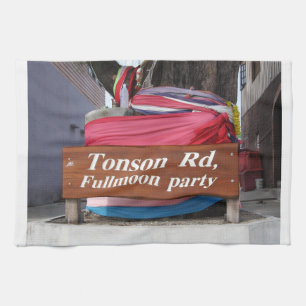 Tonson Rd. Fullmoon Party, Koh Phangan, Thailand Kitchen Towel