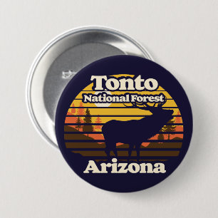 Tonto National Forest Arizona 3 Inch Round Button