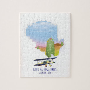 Tonto national forest Arizona USA map Jigsaw Puzzle