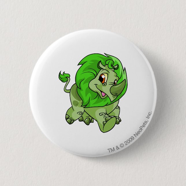 Tonu Green 2 Inch Round Button (Front)