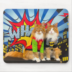 Tony and Teddy Cat Mouse Pad