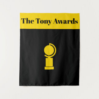 Tony Awards Party Playbill Style Backdrop Tapestry