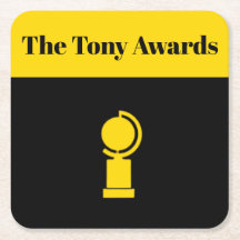 Tony Awards Playbill inspired coasters