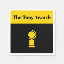Tony Awards Playbill inspired napkins