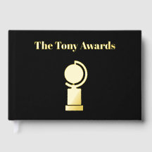 Tony Awards style Autograph guest book