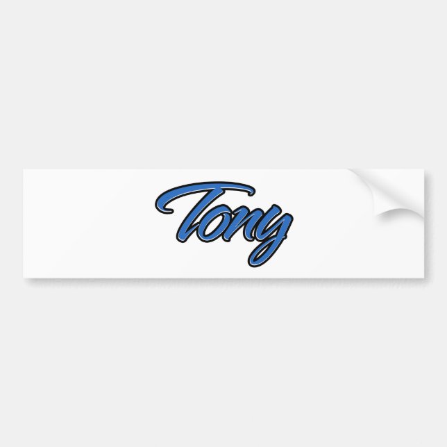 Tony Blue Autocollant (Devant)