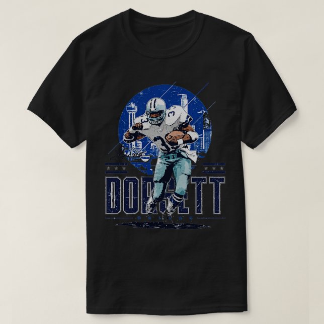 Tony Dorsett Dallas Joueur Skyline TShirt (Design devant)