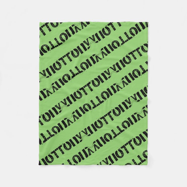 Tony from Orphan Black mirror pattern block letter Fleece Blanket (Front)