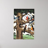 Tony Millionaire chante Oiseaux toile Art Imprimer