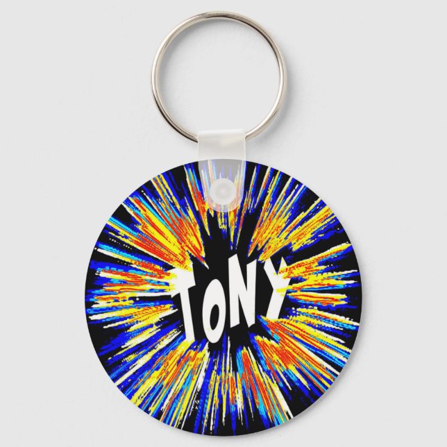 Tony Name BAM Keychain (Front)