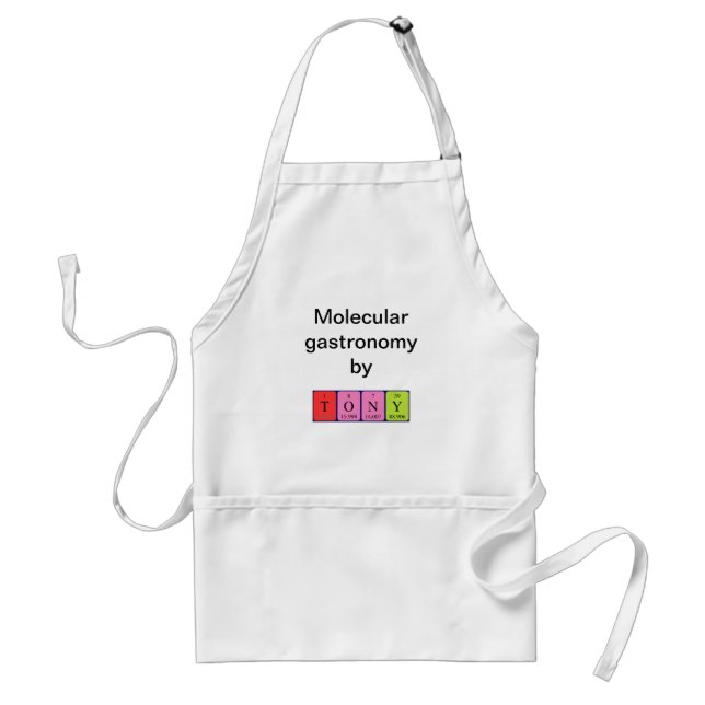 Tony periodic table name apron (Front)