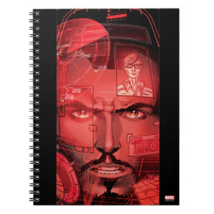 Tony Stark In Iron Man Suit Notebook