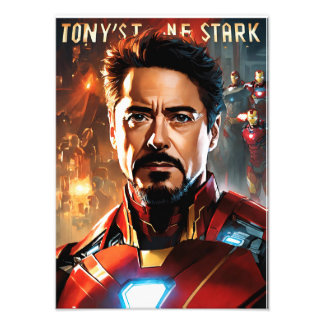 tony stark photo print