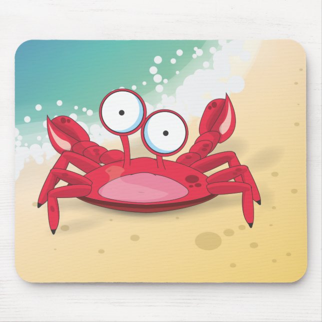 Tony the Crab Mouse Pad (Front)