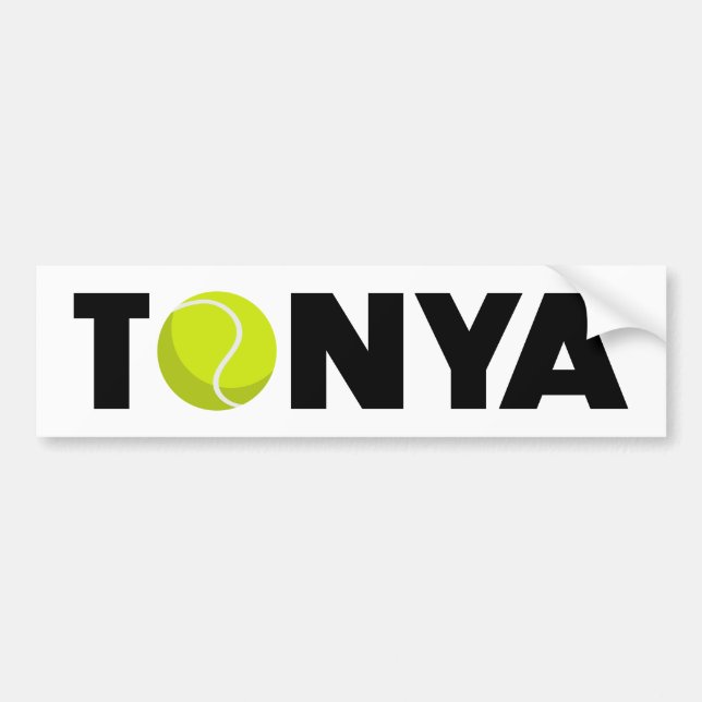 Tonya Tennis Bumper Sticker (Front)