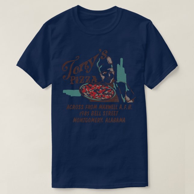 Tonys Pizza TShirt (Design Front)