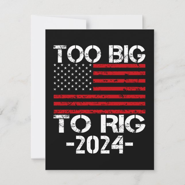 Too Big To Rig 2024 Elections Invitation (Front)