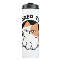 Too Bored to Care – Funny Grumpy Cat Quote