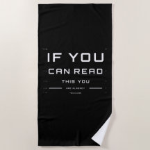 Too Close Eye Exam on Beach Towel