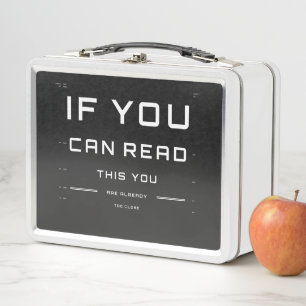 Too Close Eye Exam on White Lunchbox