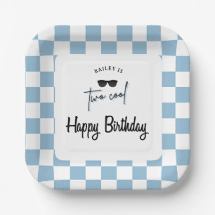 Too Cool 2nd Birthday Paper Plate