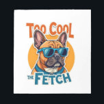 Too Cool for Fetch French Bulldog Vintage Sunglass Notepad<br><div class="desc">Too Cool for Fetch French Bulldog Vintage Sunglasses Dog Graphic 2</div>