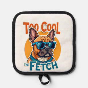 Too Cool for Fetch French Bulldog Vintage Sunglass Pot Holder