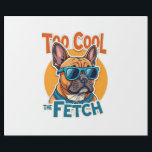 Too Cool for Fetch French Bulldog Vintage Sunglass Wrapping Paper<br><div class="desc">Too Cool for Fetch French Bulldog Vintage Sunglasses Dog Graphic 2</div>