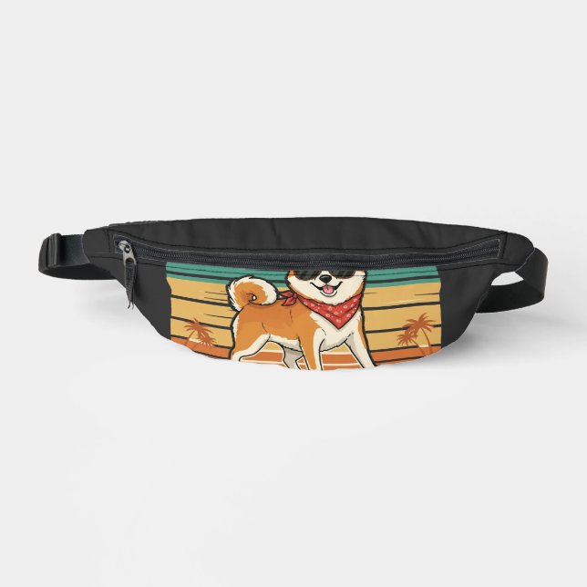 Too Cool for Obedience School Dog Skateboard Fanny Pack (Front)