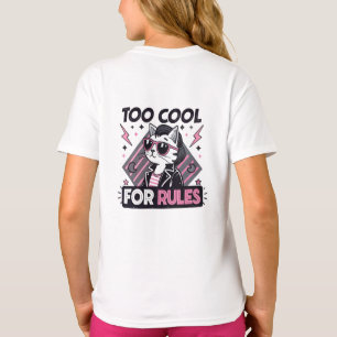Too Cool For Rules – Modern Streetwear Cat  T-Shirt