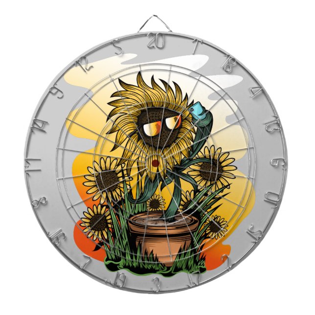 Too Cool Sunflower  Dartboard (Front)