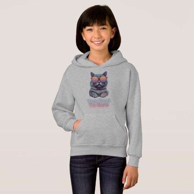 Too Cool to Care | Stylish Chill Cat (Front Full)