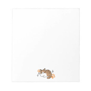 Too Cool to Care, Too Lazy to Move – Relaxing Cat Notepad