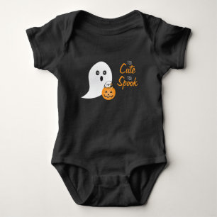 Too Cut Too Spook Ghost Trick Or Treat Pumpkin Baby Bodysuit