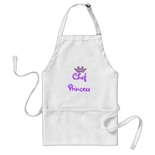 Too cute "chef princess" apron with crown