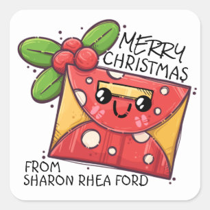 TOO CUTE Christmas Sticker