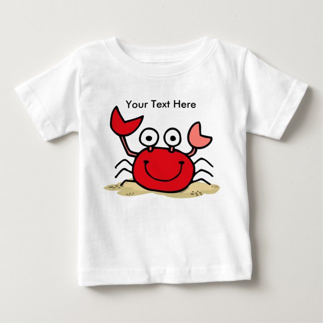 Too Cute Crab Custom T-shirt (Front)