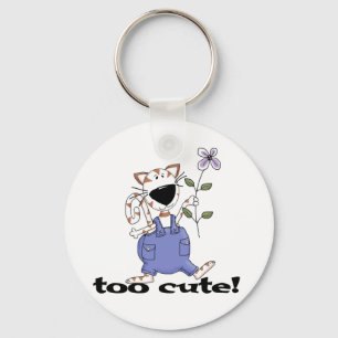 Too Cute Kitty Cat Tshirts and Gifts Keychain