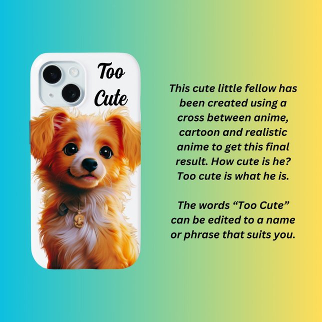 Too Cute puppy  Case-Mate iPhone Case (Creator Uploaded)