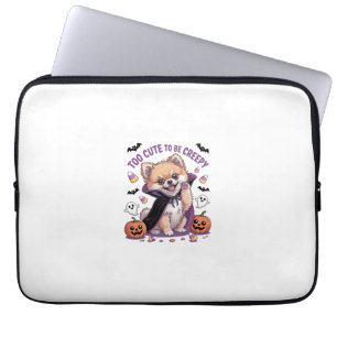 Too Cute to be Creepy Halloween Tee PNG Laptop Sleeve