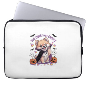 Too Cute to be Creepy Halloween Tee PNG Laptop Sleeve