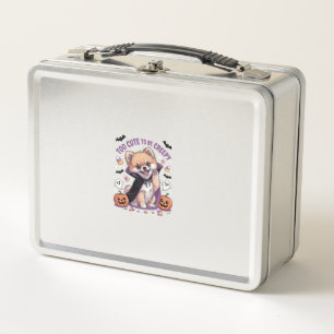 Too Cute to be Creepy Halloween Tee PNG Metal Lunch Box