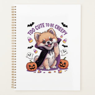 Too Cute to be Creepy Halloween Tee PNG Planner