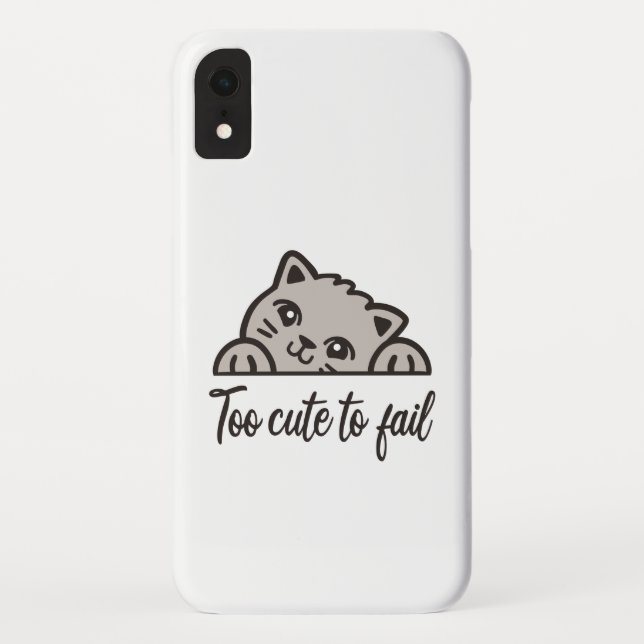 Too cute to fail Case-Mate iPhone case (Back)