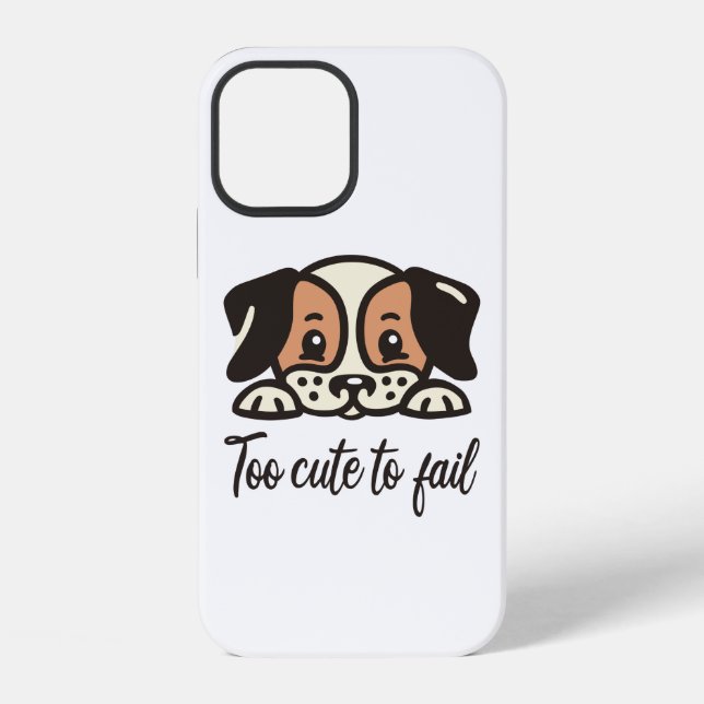 Too cute to fail iPhone case (Back)