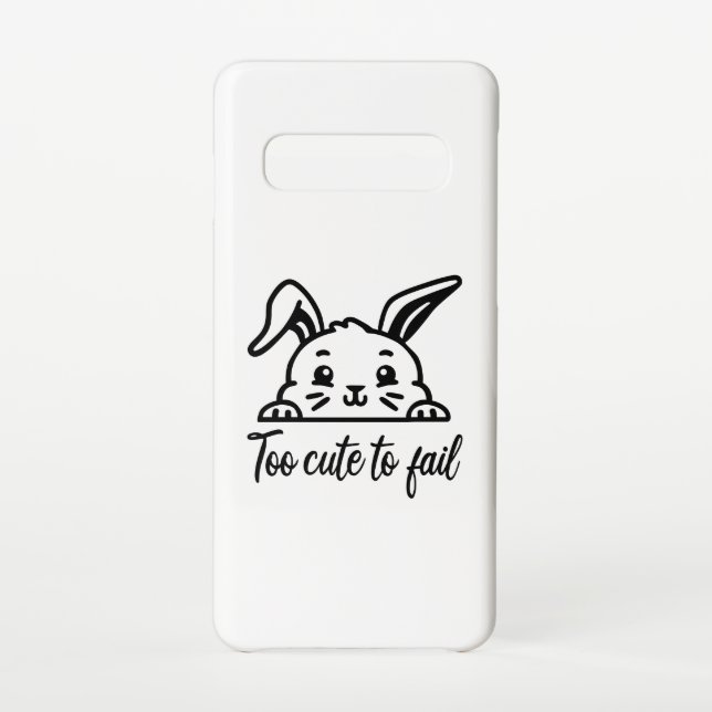 Too cute to fail samsung galaxy case (Back)