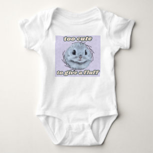 Too cute to give a fluff baby bodysuit