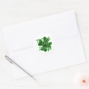 Too Cute To Pinch St. Patrick's Day Classic Round Sticker