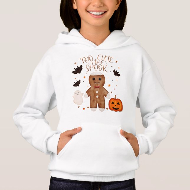 Too Cute to Spook Cute Halloween Gingerbread  (Front)